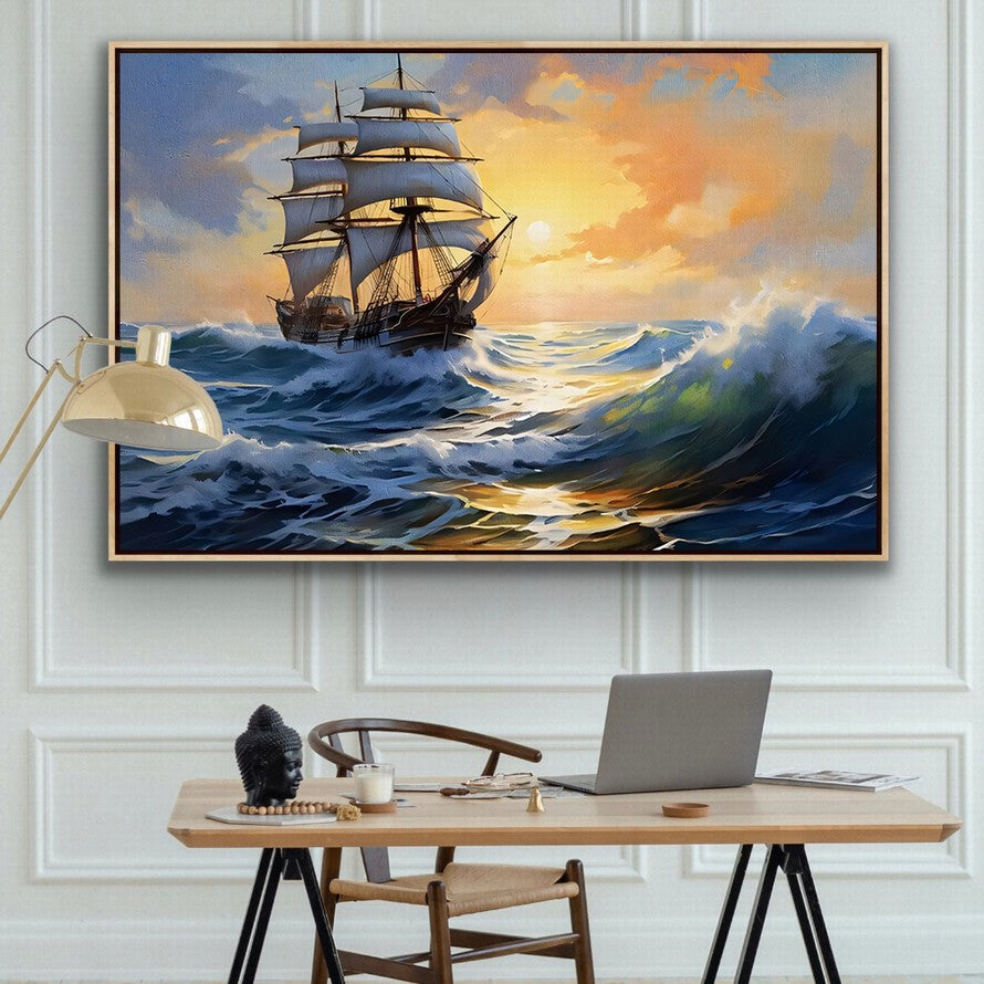 Canvas Wings, Ocean's Embrace Sailboat