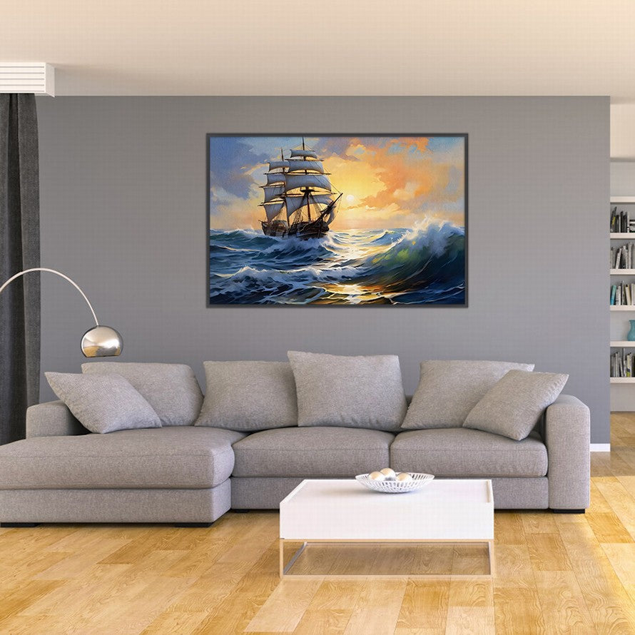 Canvas Wings, Ocean's Embrace Sailboat