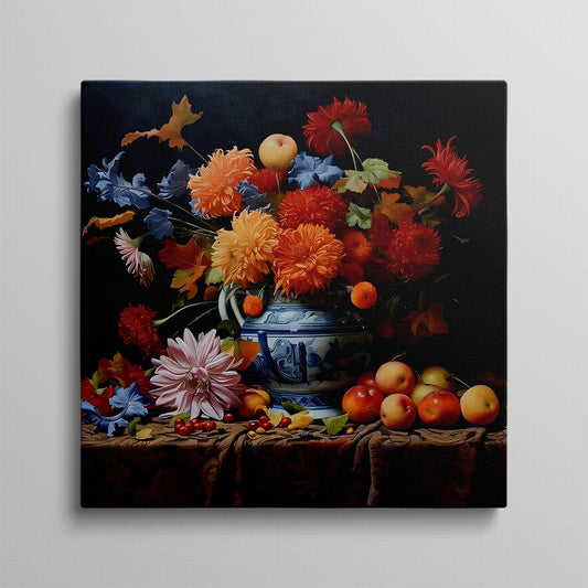 Floral Elegance, Fruitful Abundance Canvas