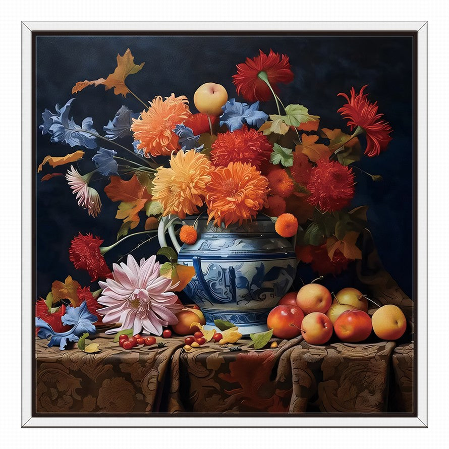 Floral Elegance, Fruitful Abundance Canvas
