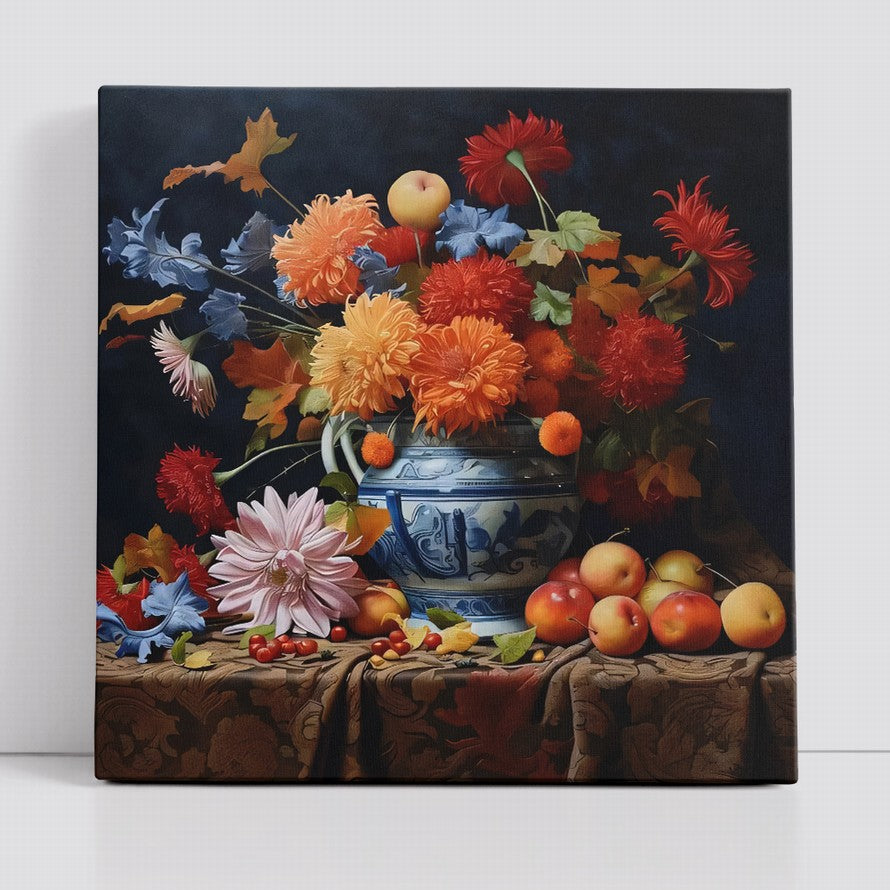 Floral Elegance, Fruitful Abundance Canvas