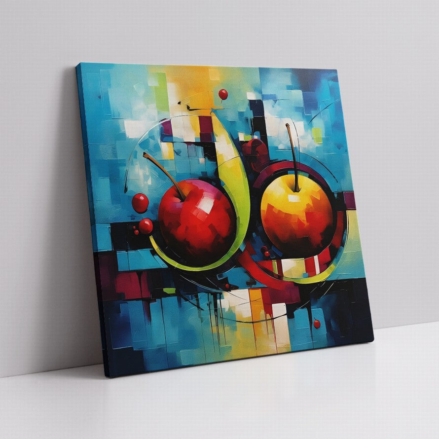 Whispers of Verdant Apples Oil Canvas