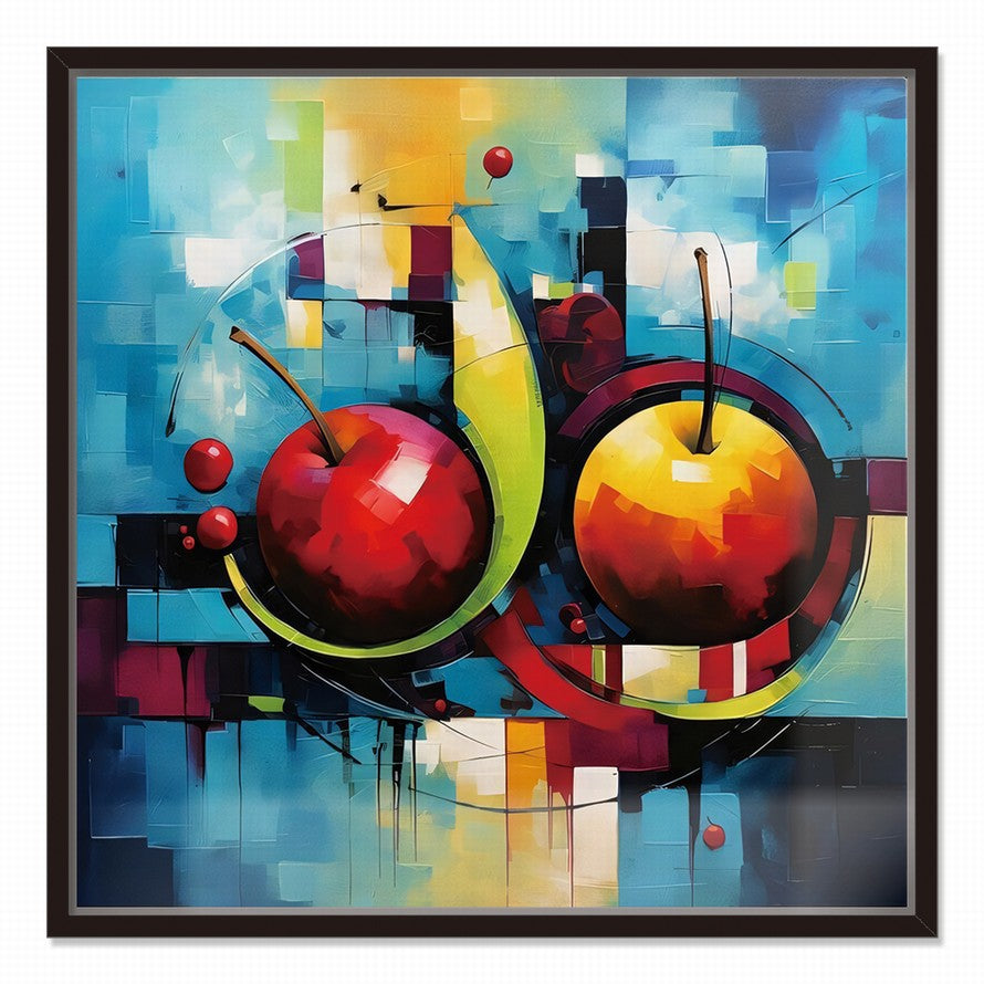 Whispers of Verdant Apples Oil Canvas