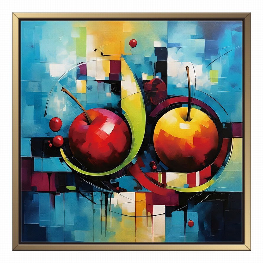 Whispers of Verdant Apples Oil Canvas
