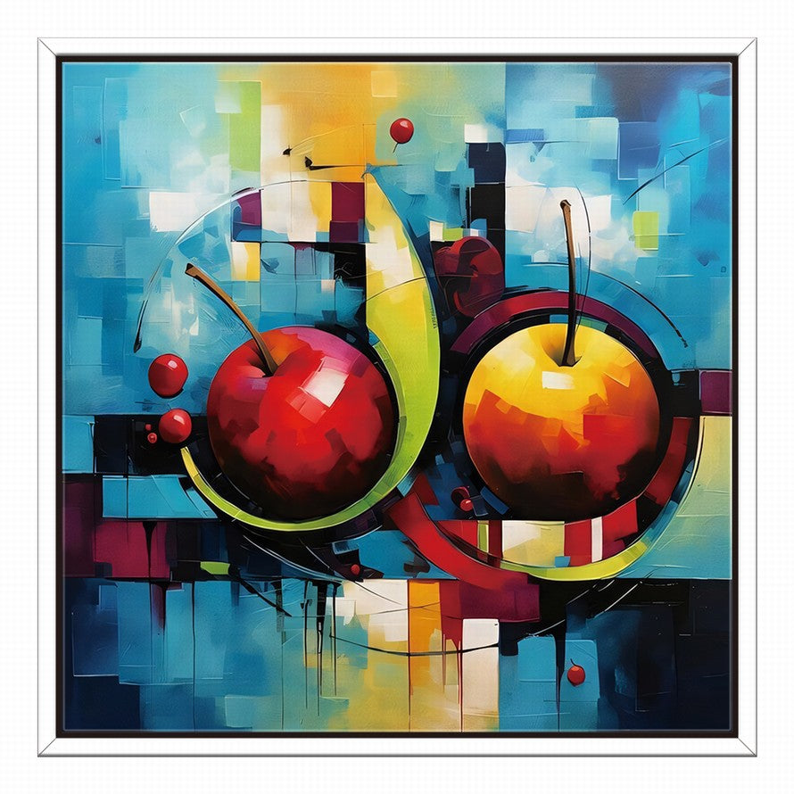 Whispers of Verdant Apples Oil Canvas