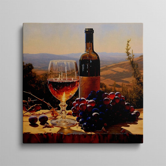 Bottled Time, Shared Moments Oil Canvas