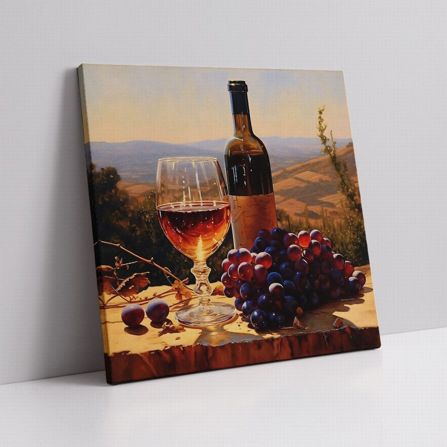 Bottled Time, Shared Moments Oil Canvas
