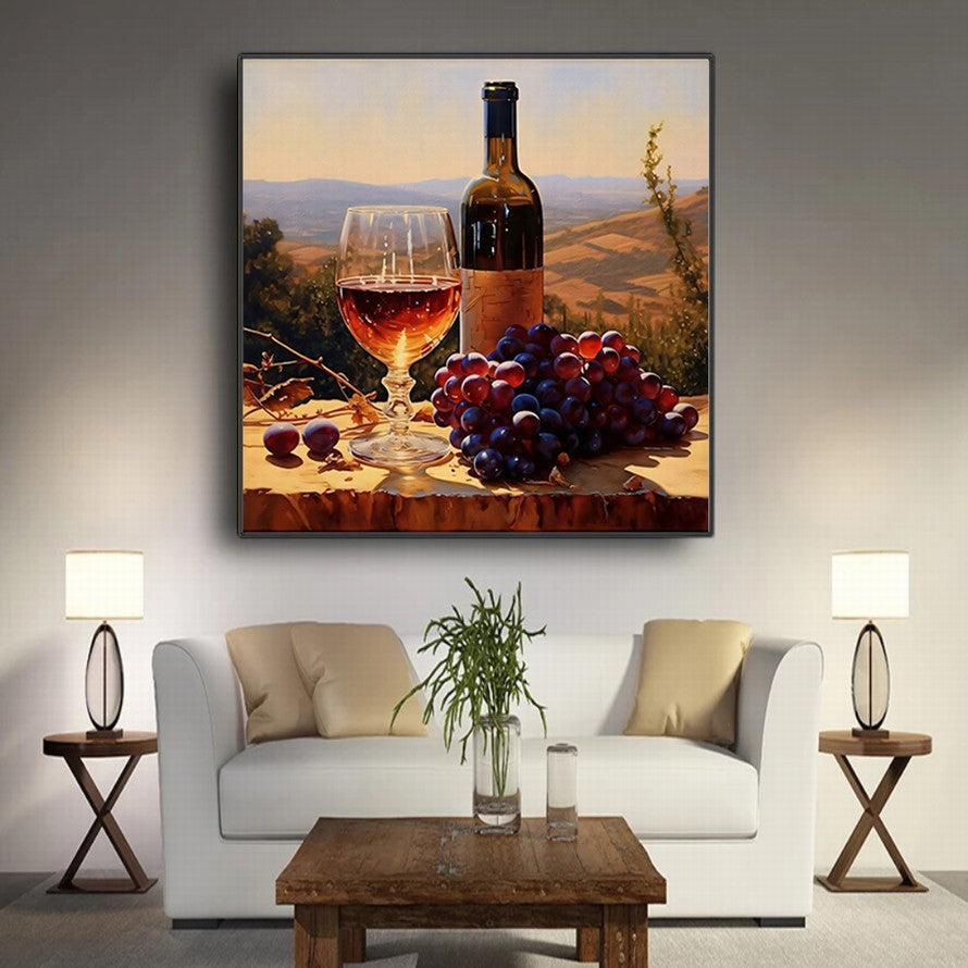 Bottled Time, Shared Moments Oil Canvas