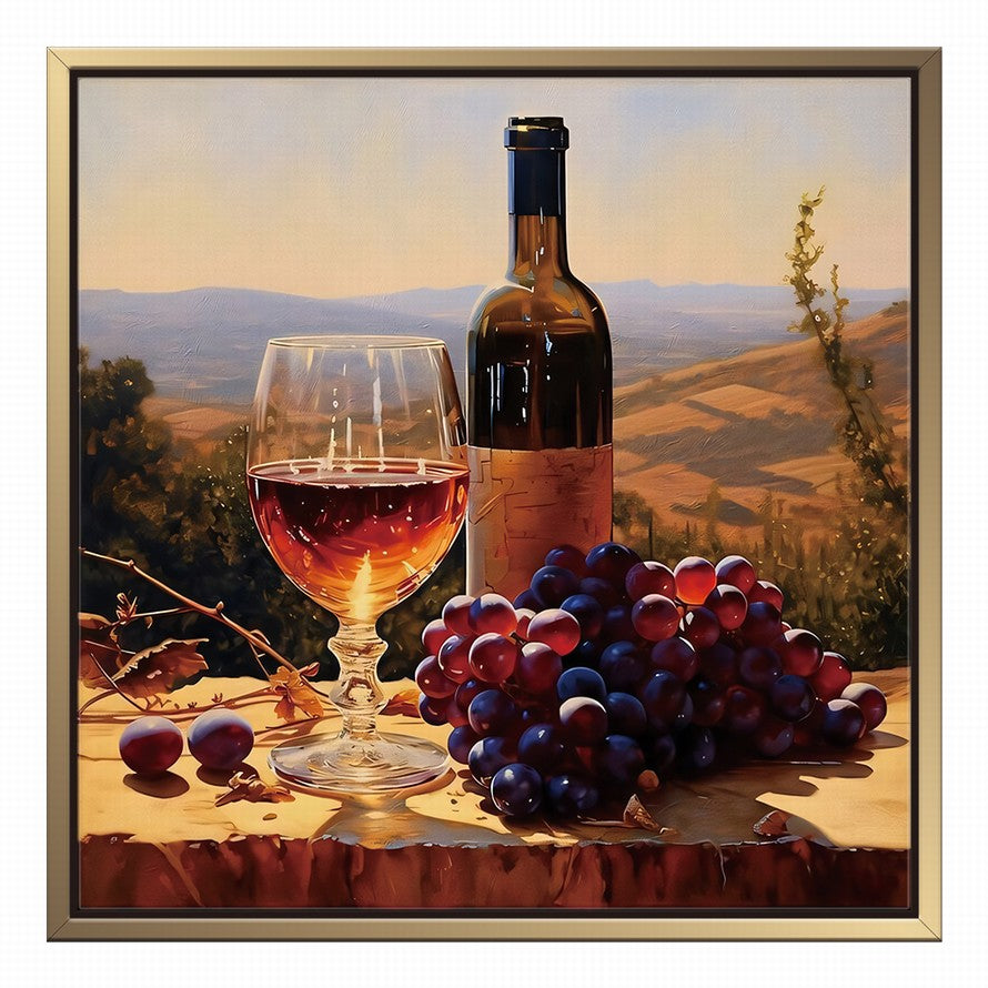 Bottled Time, Shared Moments Oil Canvas