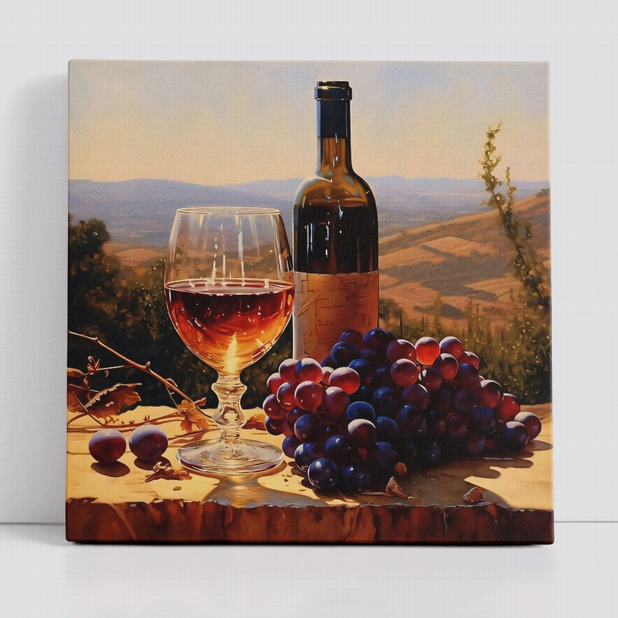 Bottled Time, Shared Moments Oil Canvas