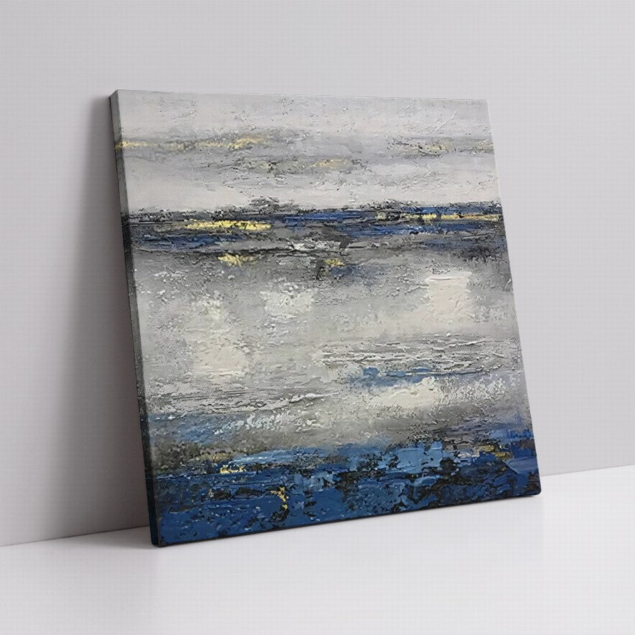 Grey Waters Abstract Oil Painting
