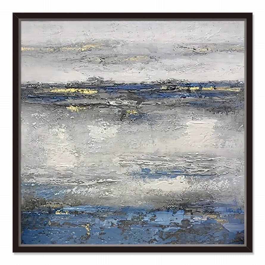 Grey Waters Abstract Oil Painting