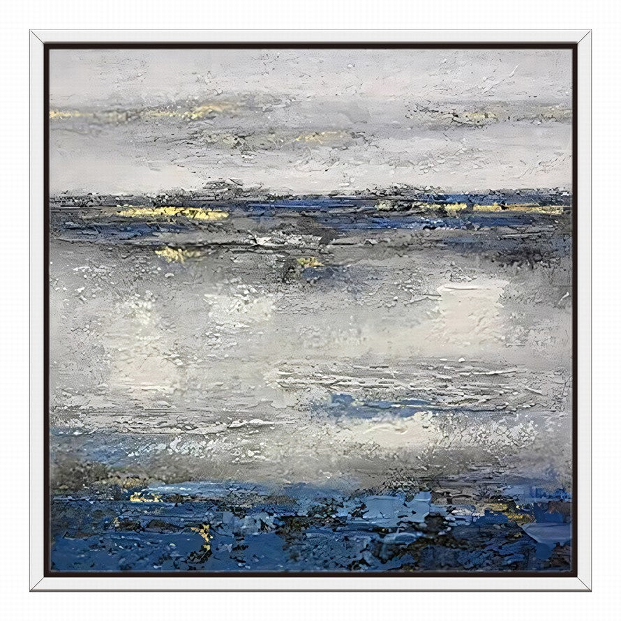 Grey Waters Abstract Oil Painting