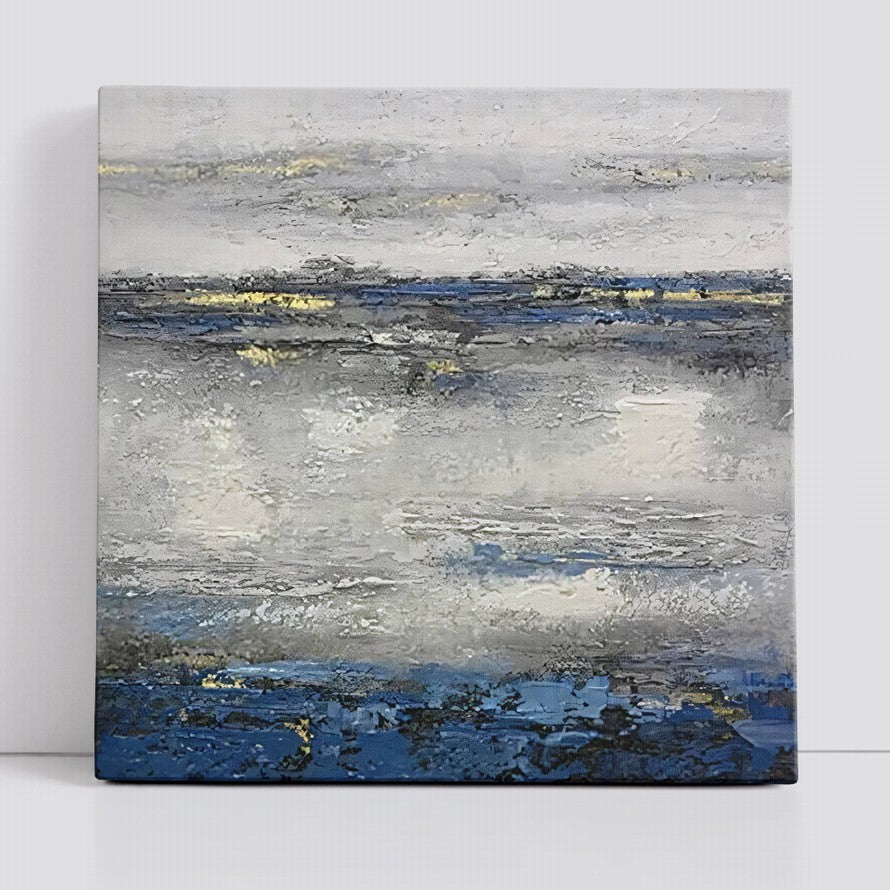 Grey Waters Abstract Oil Painting