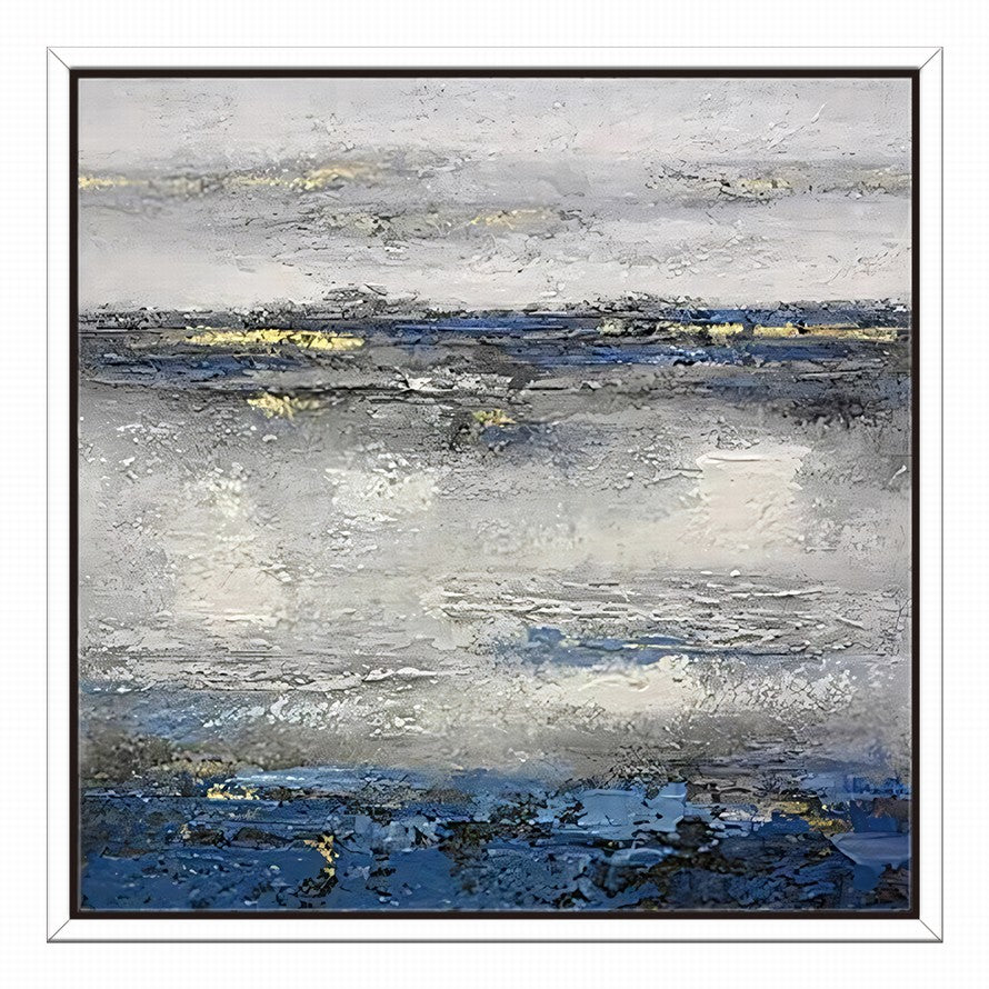 Grey Waters Abstract Oil Painting