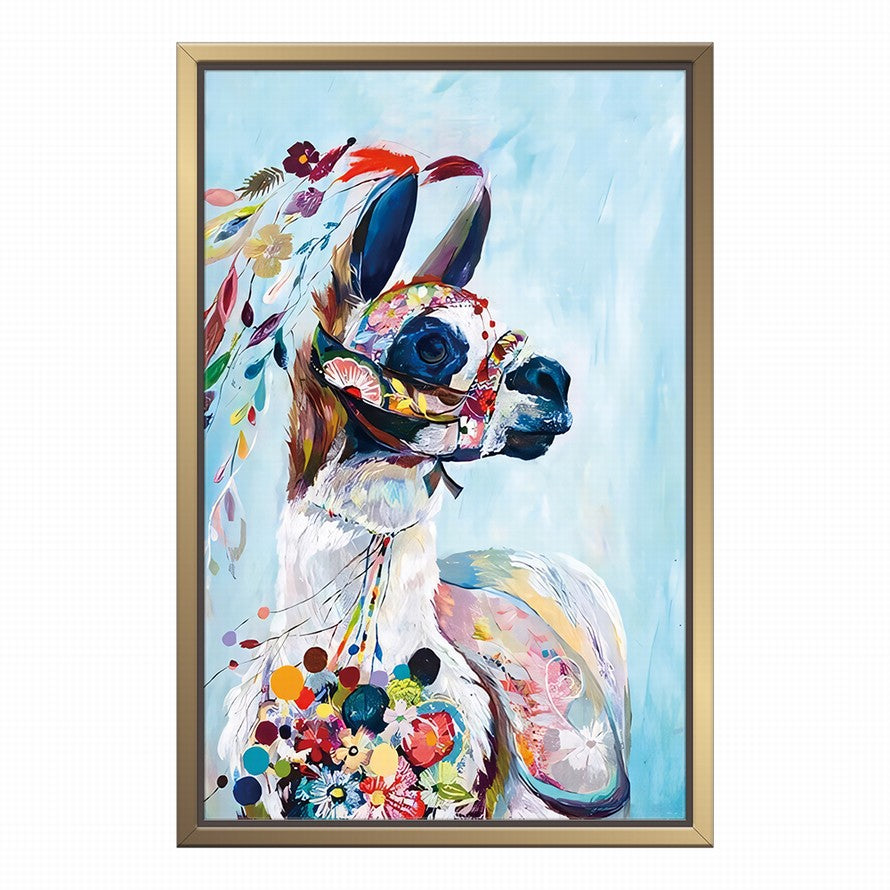 Rainbow Hues Pony Oil Canvas