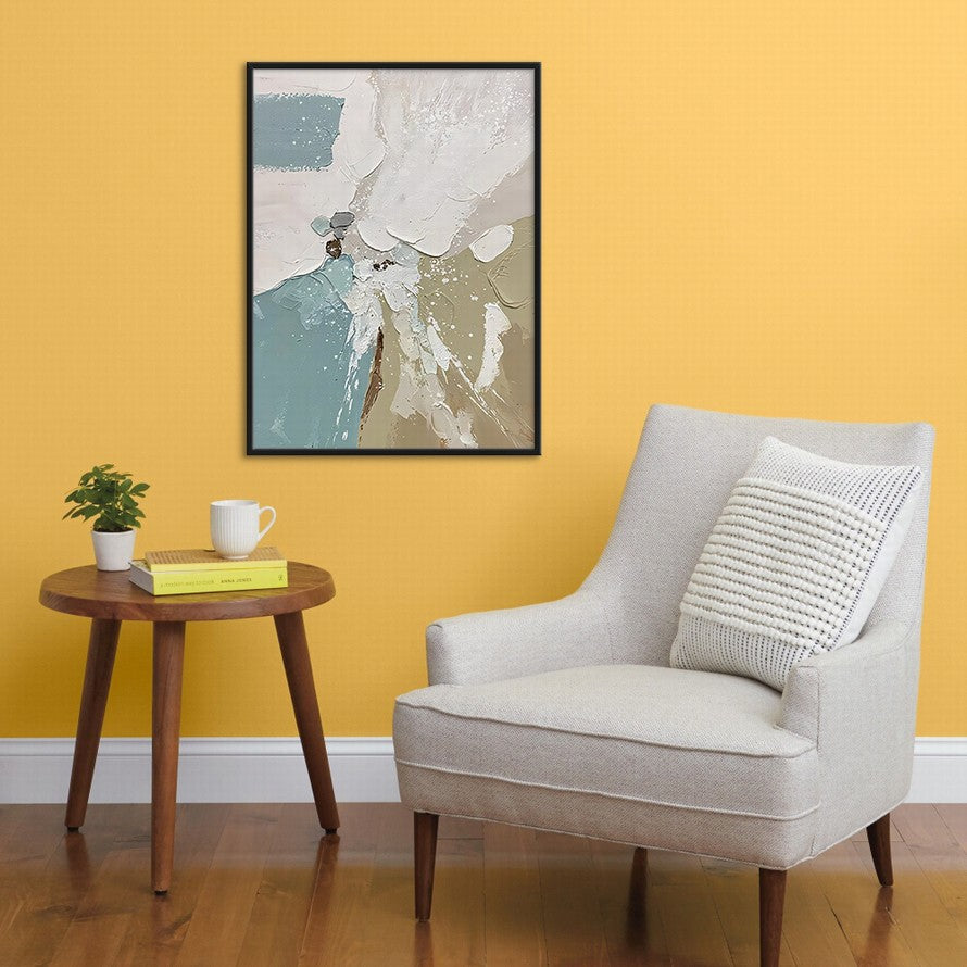 Touch of Earthy Tones Waves Abstract Canvas