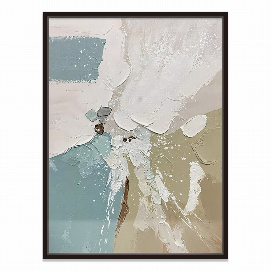 Touch of Earthy Tones Waves Abstract Canvas