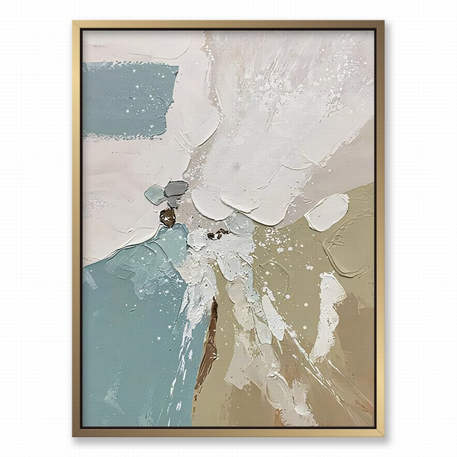 Touch of Earthy Tones Waves Abstract Canvas