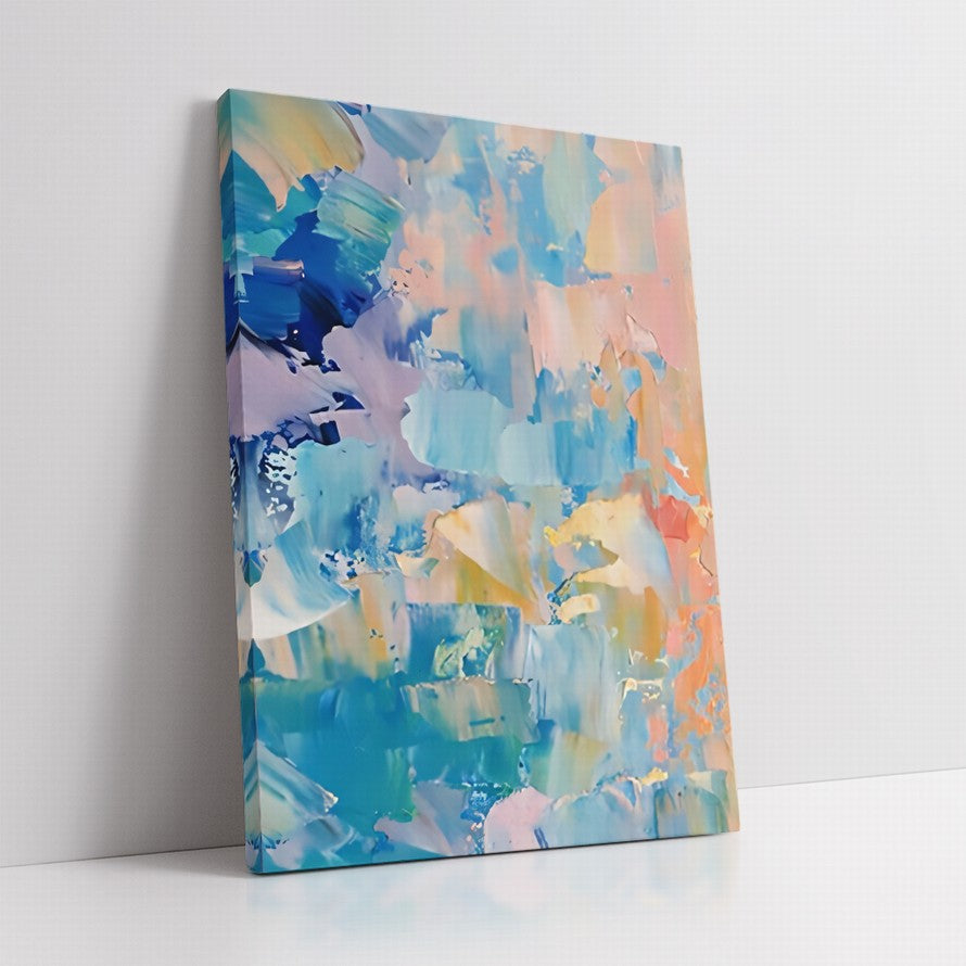 Splash of Rainbow Hues Abstract Painting