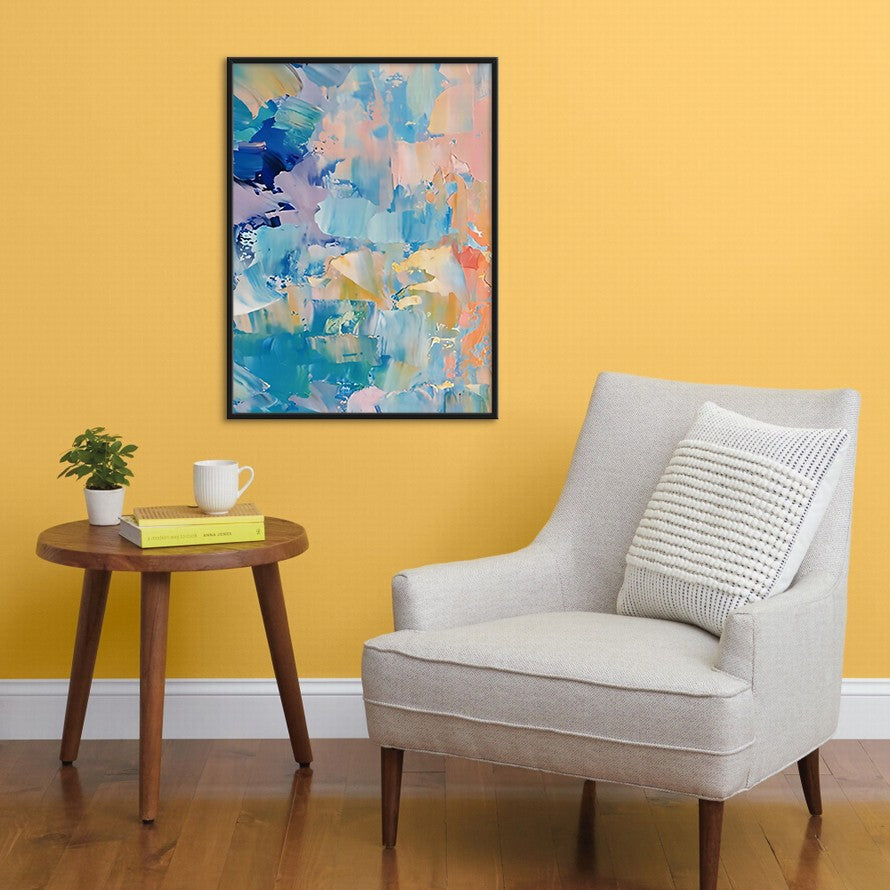 Splash of Rainbow Hues Abstract Painting