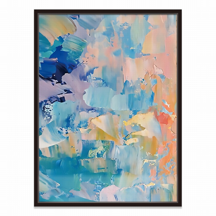 Splash of Rainbow Hues Abstract Painting