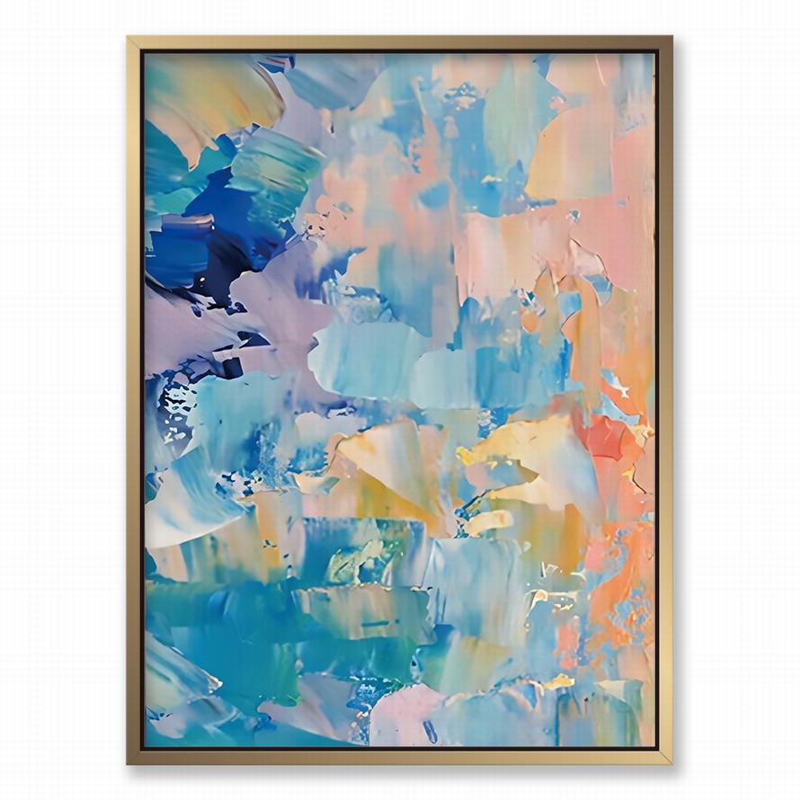 Splash of Rainbow Hues Abstract Painting