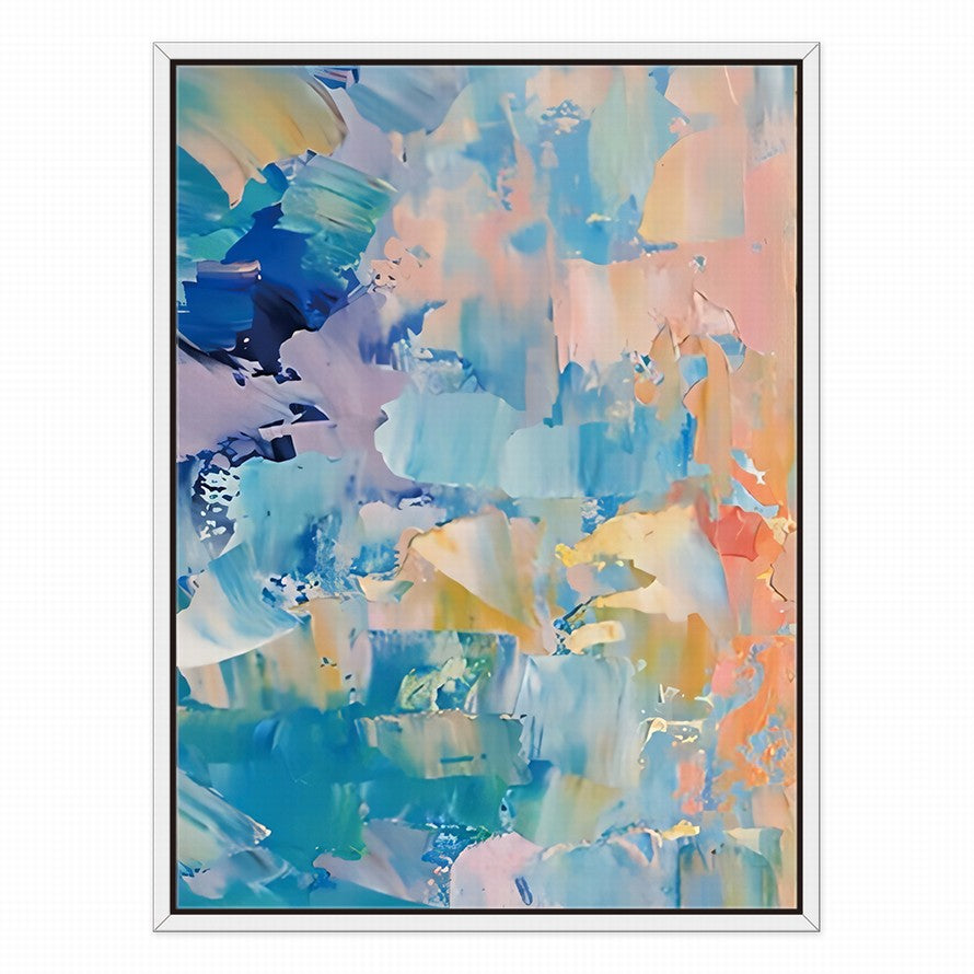 Splash of Rainbow Hues Abstract Painting
