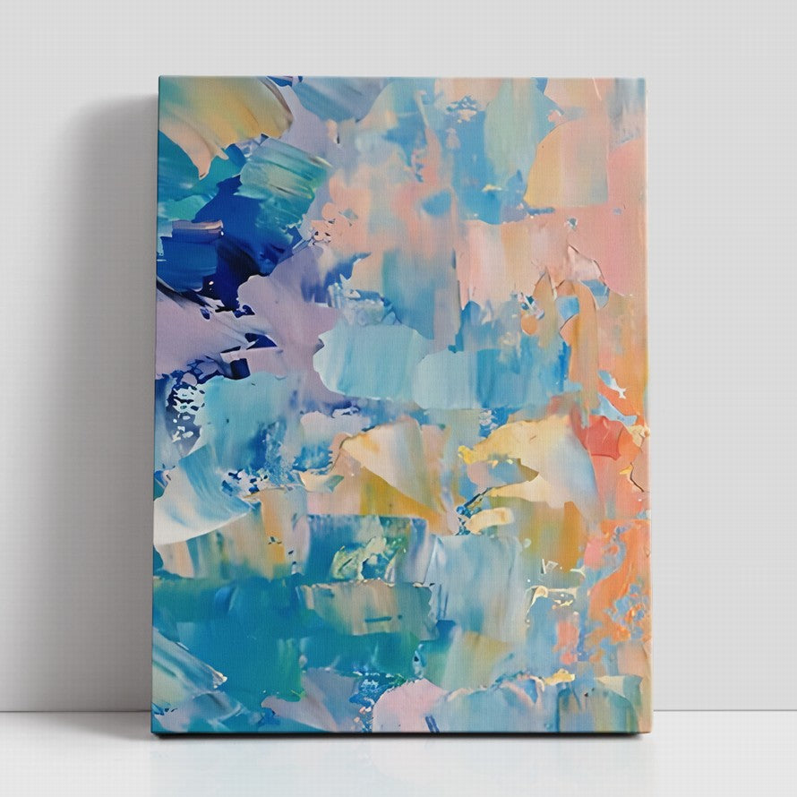 Splash of Rainbow Hues Abstract Painting