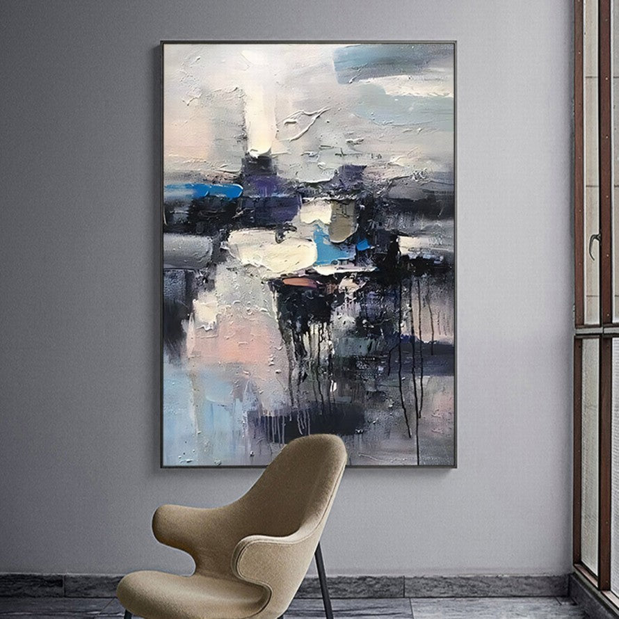 Shadows of Colors Abstract Oil Painting