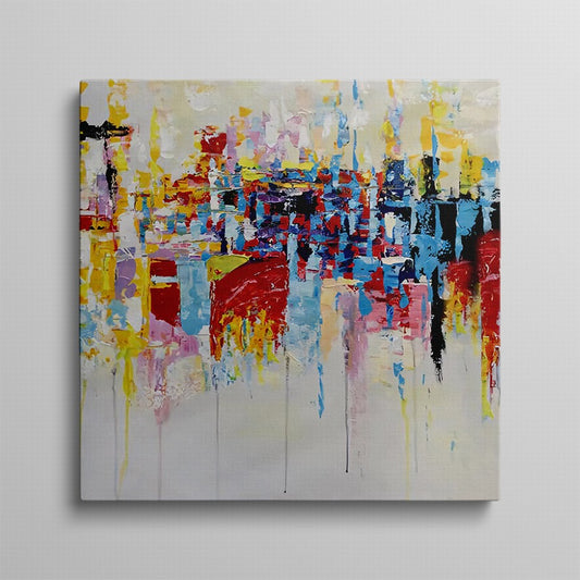Abstract View of the City Oil Painting