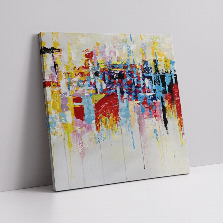 Abstract View of the City Oil Painting