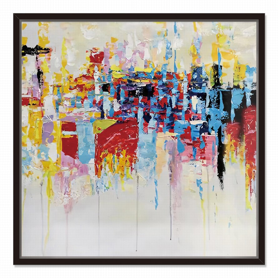 Abstract View of the City Oil Painting
