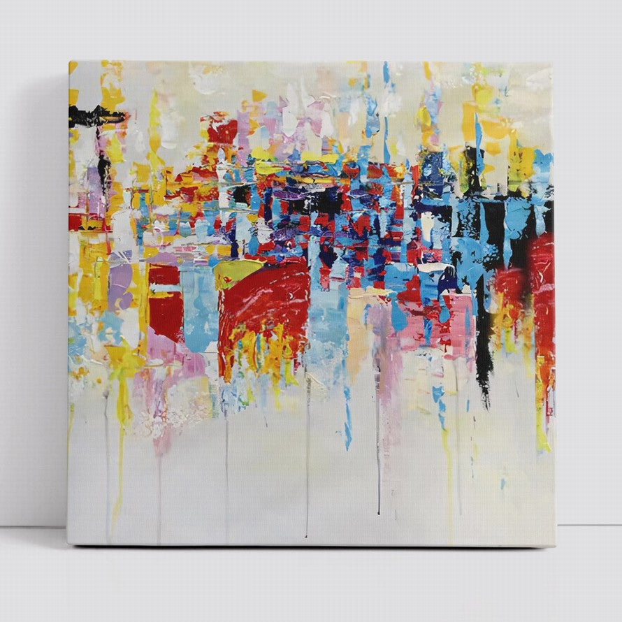 Abstract View of the City Oil Painting