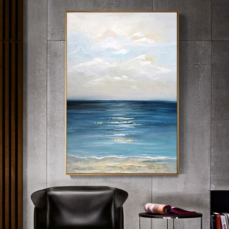 Simplicity of White Sky Hues Canvas