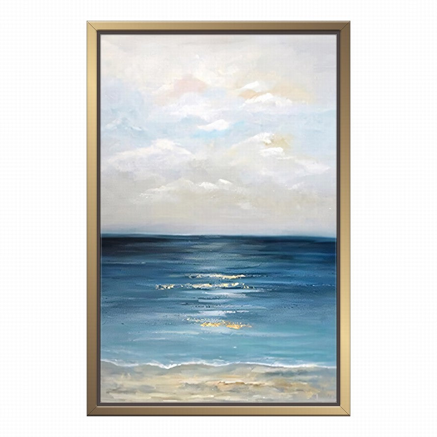 Simplicity of White Sky Hues Canvas