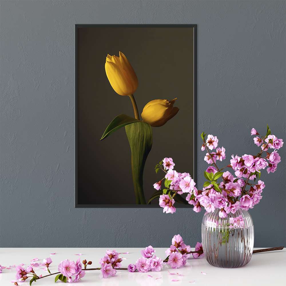 Morandi Yellow Tulip Prints