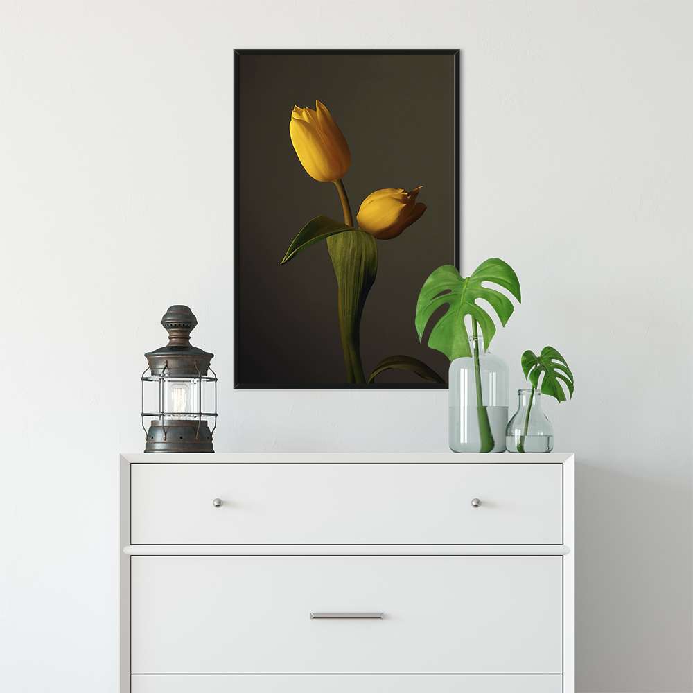 Morandi Yellow Tulip Prints