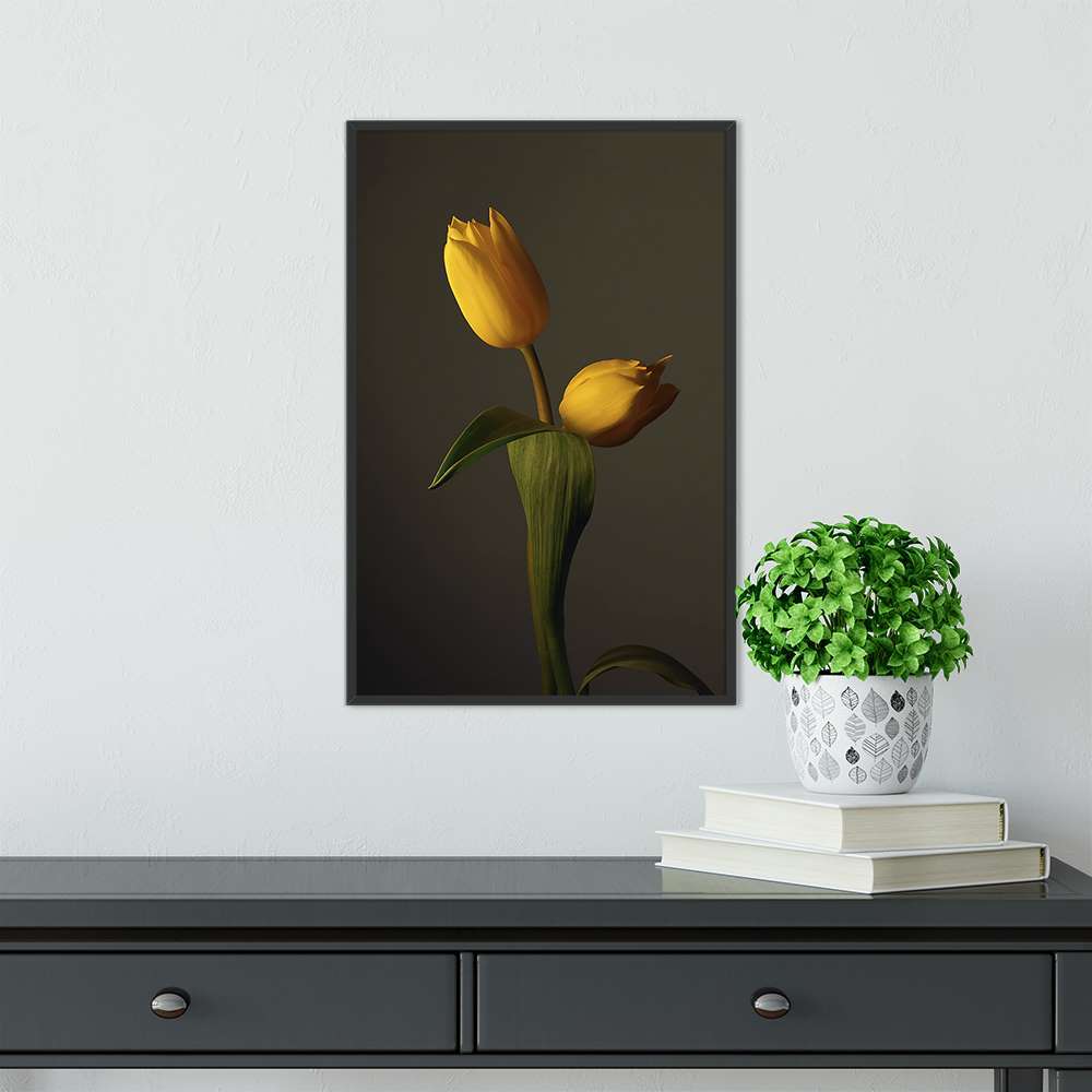 Morandi Yellow Tulip Prints