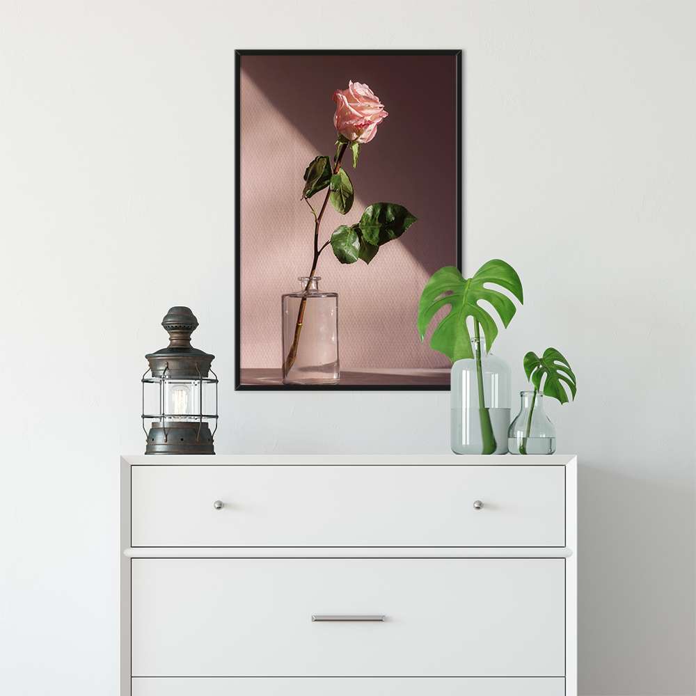 Morandi Pink Flower  Prints