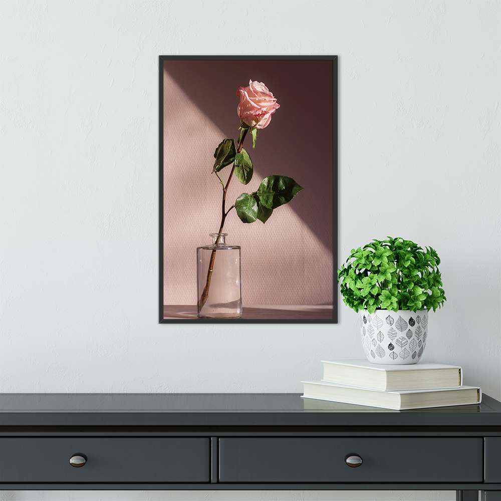 Morandi Pink Flower  Prints