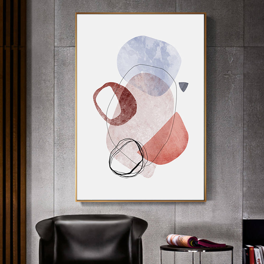 Shapes of Pastel Color Wall Art Painting