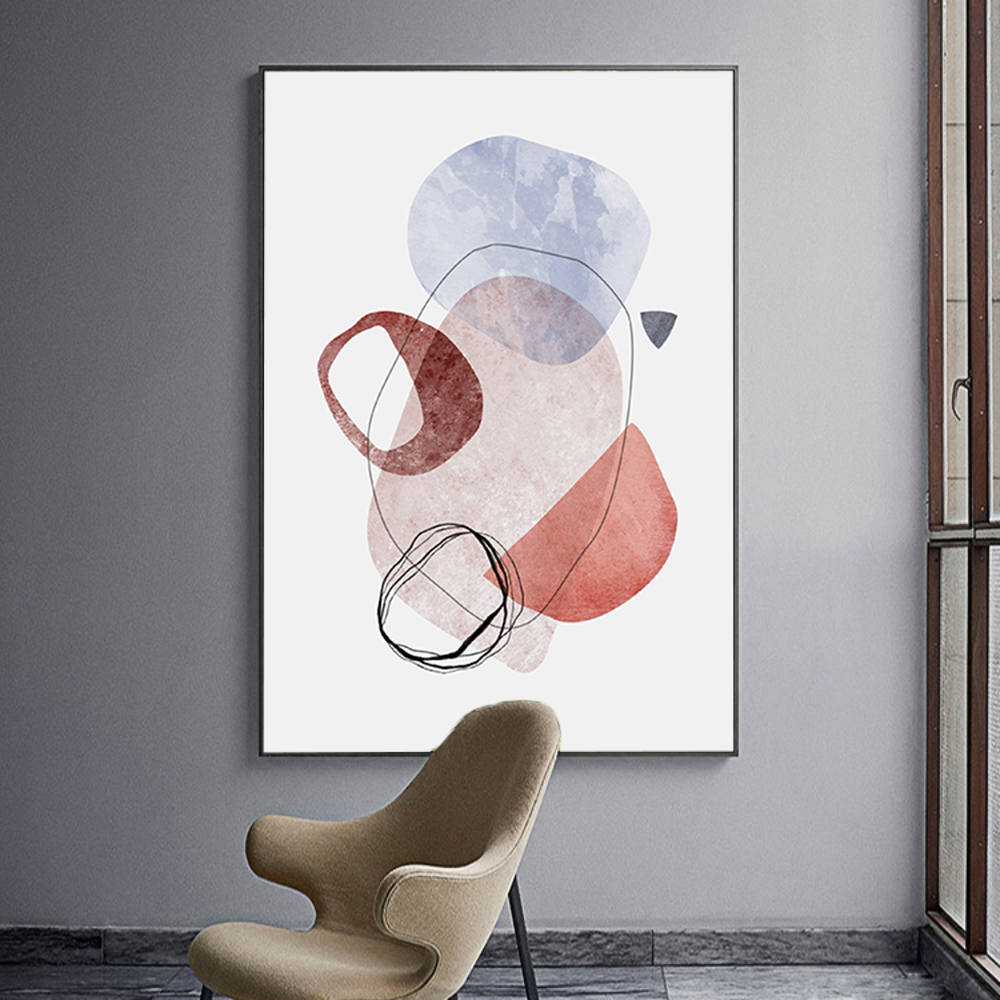 Shapes of Pastel Color Wall Art Painting