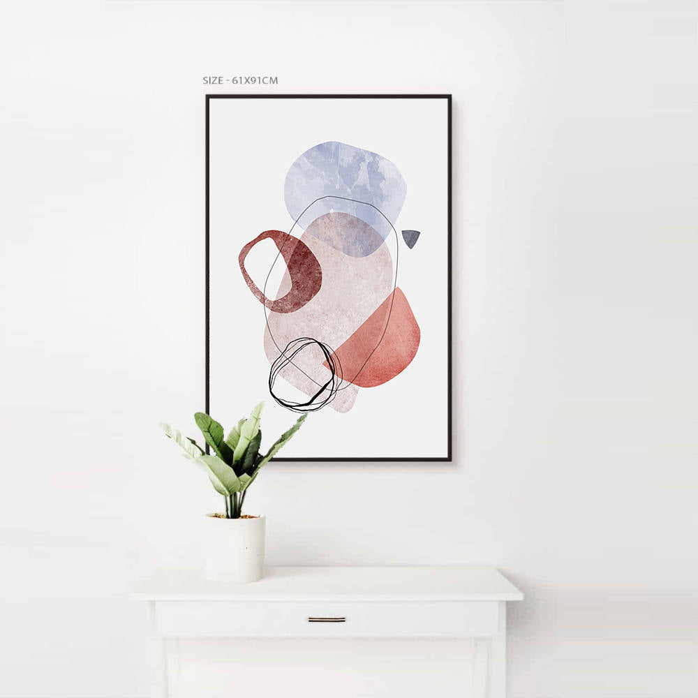 Shapes of Pastel Color Wall Art Painting
