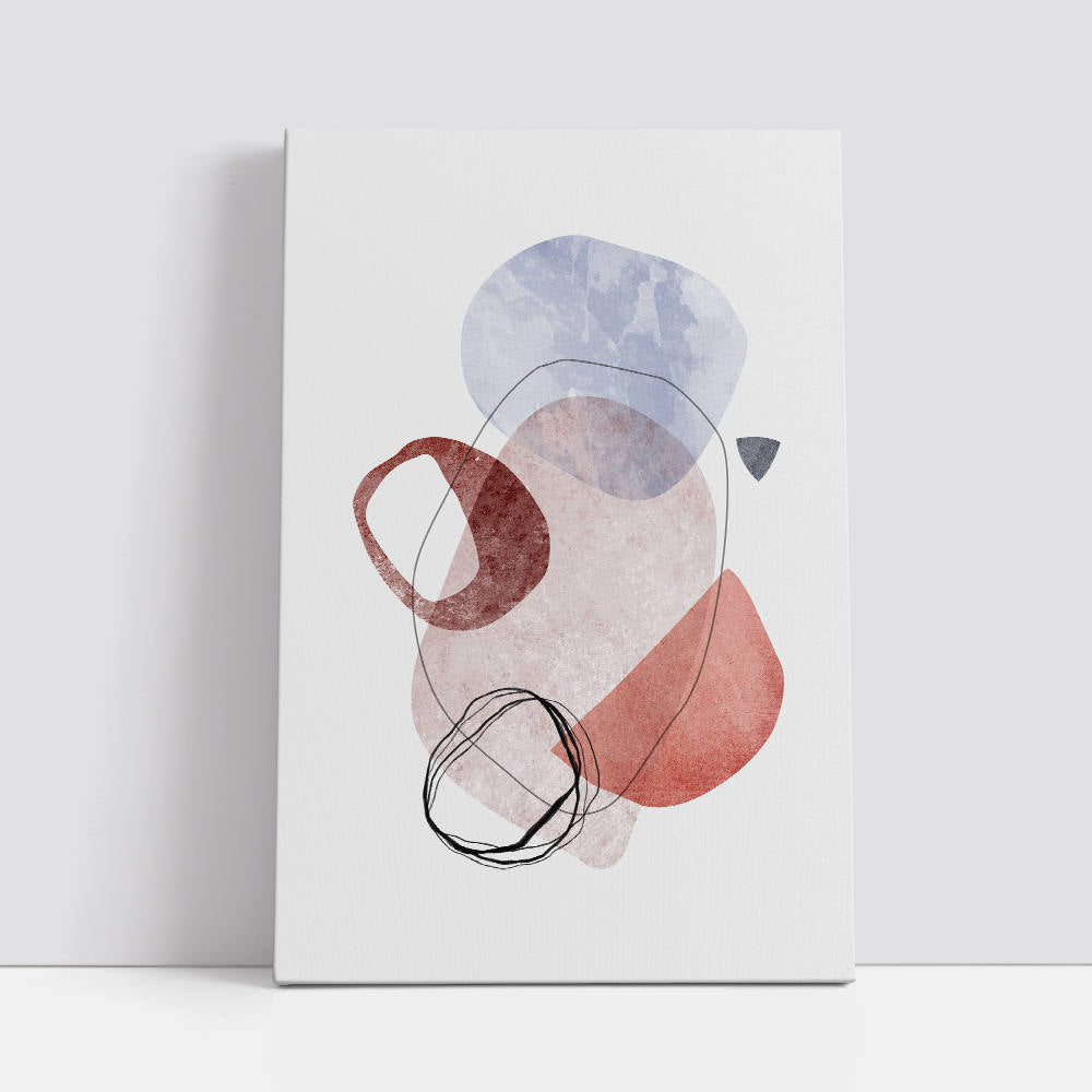 Shapes of Pastel Color Wall Art Painting