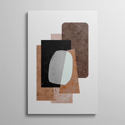 Shapes in Brown Hues Wall Art
