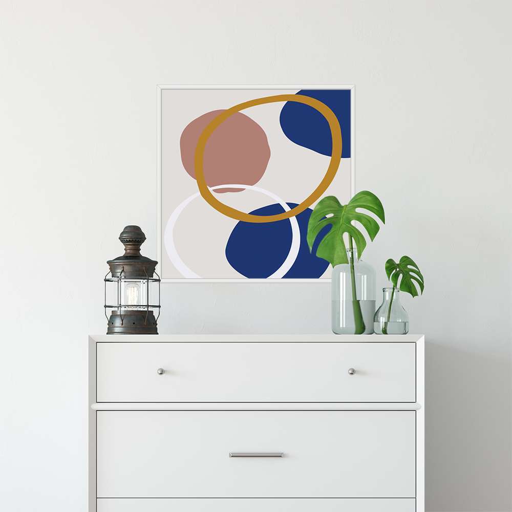 Klein Blue Art Circle Art Painting Prints
