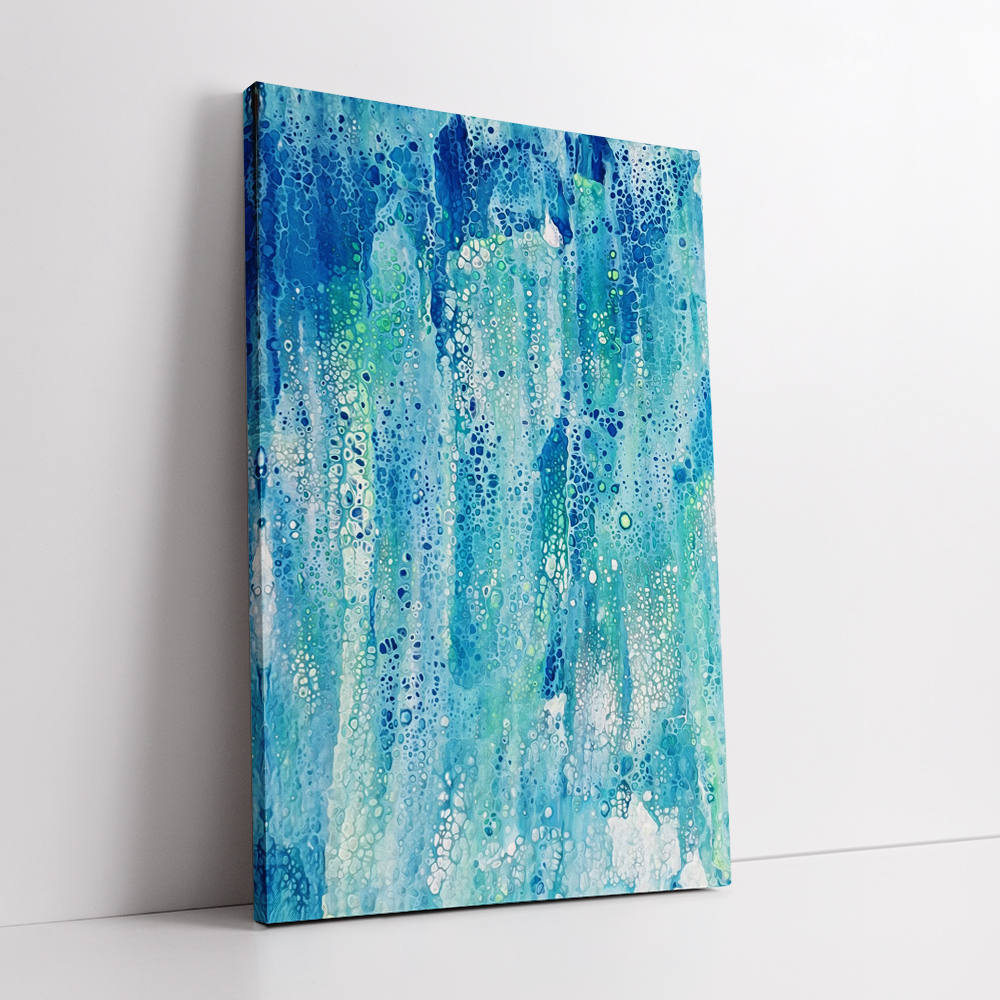 Aquatic Hues Acrylic Painting