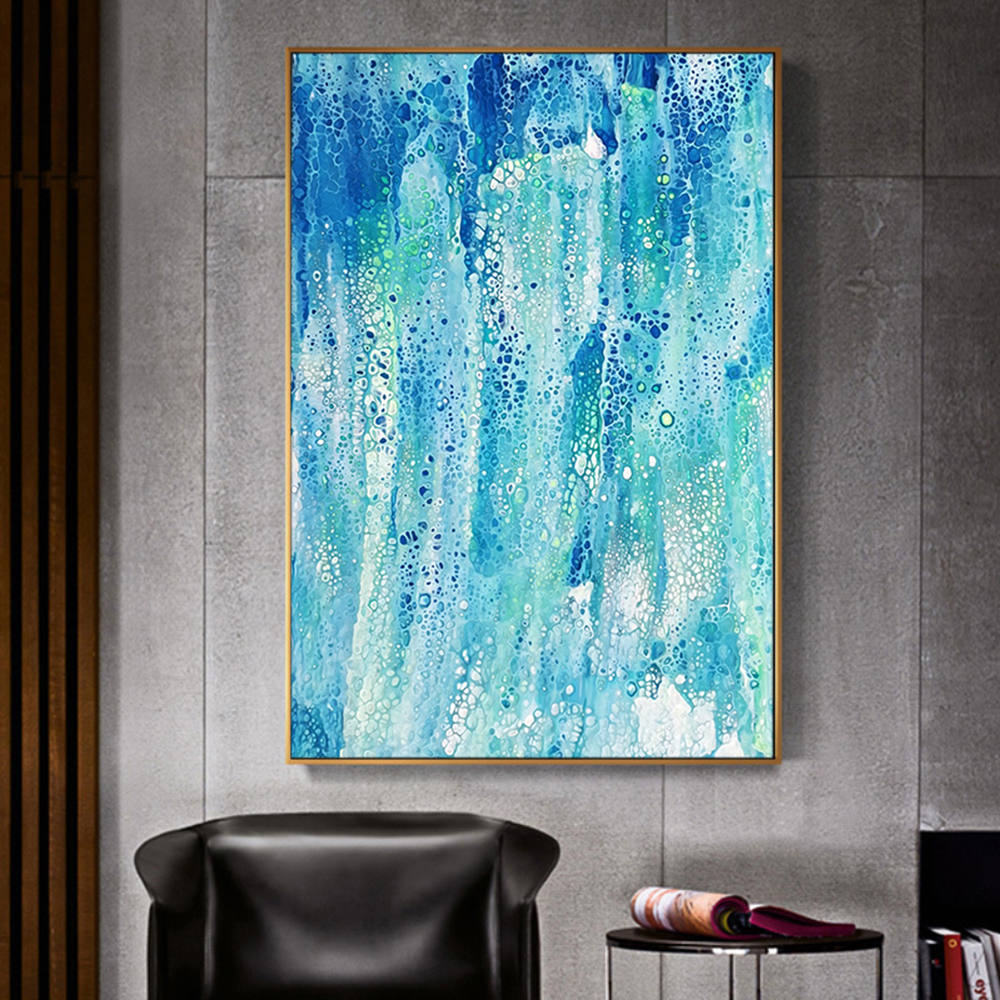 Aquatic Hues Acrylic Painting