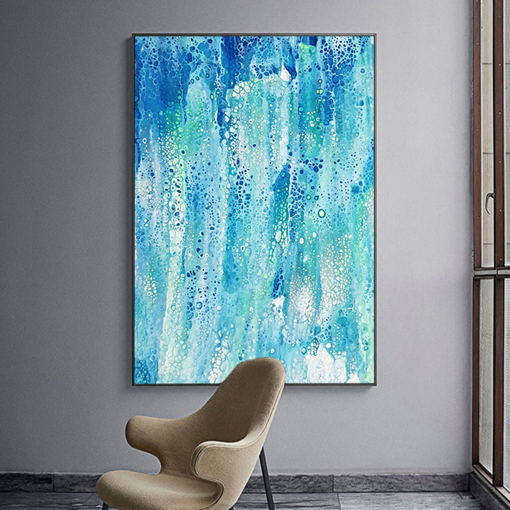 Aquatic Hues Acrylic Painting